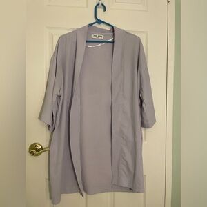 Vero Moda Kimono Style Shortsleeve Loose Fit Lavender Purple Lightweight Coverup